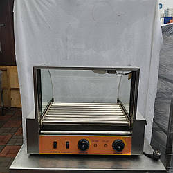 Гриль роликовий із захисним склом VEKTOR EH-209 новий (9 роликів)