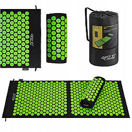 Килимок акупунктурний з валиком 4FIZJO Classic Mat XL Аплікатор (P-5907222931769)Black/Green (P-5907222931769)