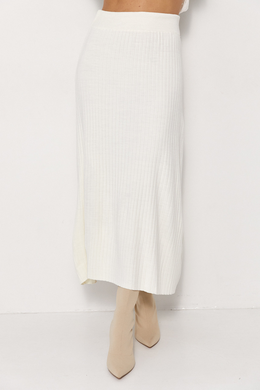 Мідіспідниця в широкий рубчик, фото 1