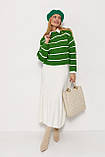 Мідіспідниця в широкий рубчик, фото 2