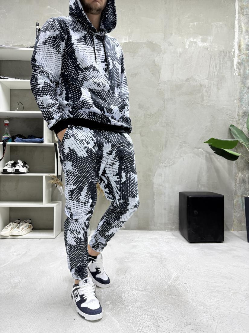 Теплий спортивний костюм худі+штани чоловічий