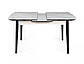 Стіл APOLLO 150(190)*90 білий мат/чорний каркас, фото 5