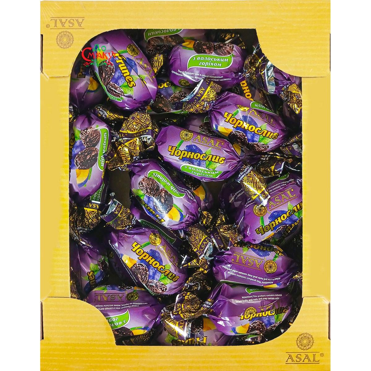Цукерки Asal Чорнослив з волоським горіхом 1кг