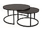 Журнальний столик FERRANTE D чорний мат FI80 FI60/ чорний мат (комплект), фото 5