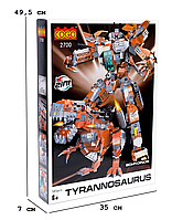 Конструктор "Діно трансформері" (585 елм.) Тиранозавр / COGO