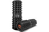 Масажний ролик EasyFit Solid Roller v.1.2s 33х13 см чорний, фото 3