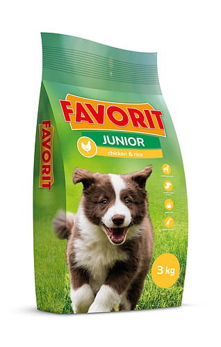 Повноцінний сухий корм для цуценят FAVORIT Junior (Фаворит Джуніор) з ...