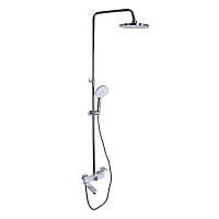 Душова система універсальна Qtap Jay на три споживача (з виливом) QTJAY111CRW45555 Chrome/White