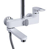 Душова система універсальна Qtap Jay на три споживачі (з виливом) QTJAY111CRW45555 Chrome/White, фото 4