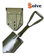 Cкладна саперна лопата Solve KT6008309 з пластиковим чохлом Olive 58 см solve