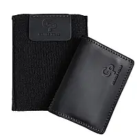 Кожаная обложка для документов водителя черная, Обложка на водительские права нового образца и id паспорт