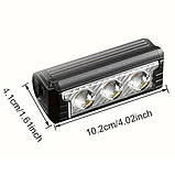 Ліхтарик тактичний велоліхтар FY-339B-3LED(white+yellow), Ліхтарик для IC-502 самоката велосипеда, фото 4