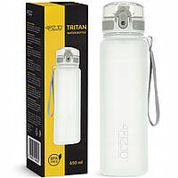 Пляшка для води спортивна 4FIZJO 650 мл Grey (P-5905973404280)