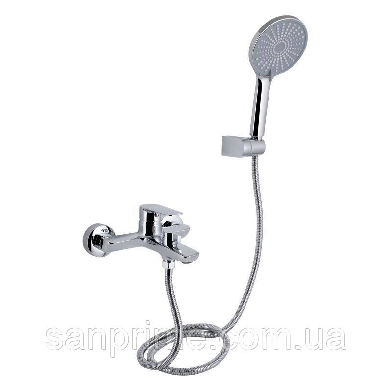 Змішувач для ванни Qtap Leo New (з душовим гарнітуром) QTLEO259CRM45563 Chrome, фото 1