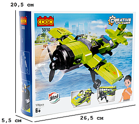 Конструктор "Креативність" (178 елм.) Літачок / COGO
