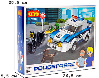 Конструктор "Поліція" (185 елм.) Утікач / COGO
