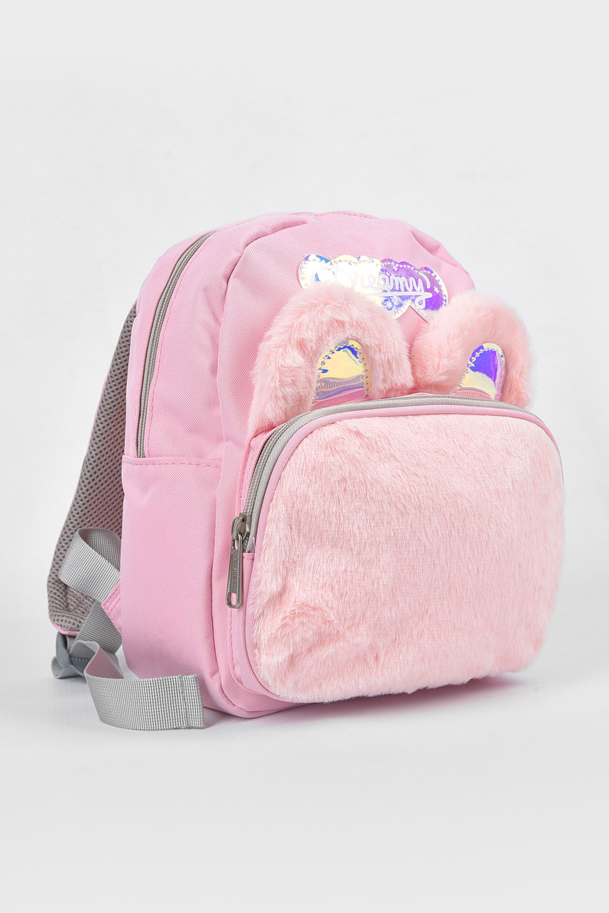 Рюкзак дитячий текстильний рожевого кольору 190126M, фото 1