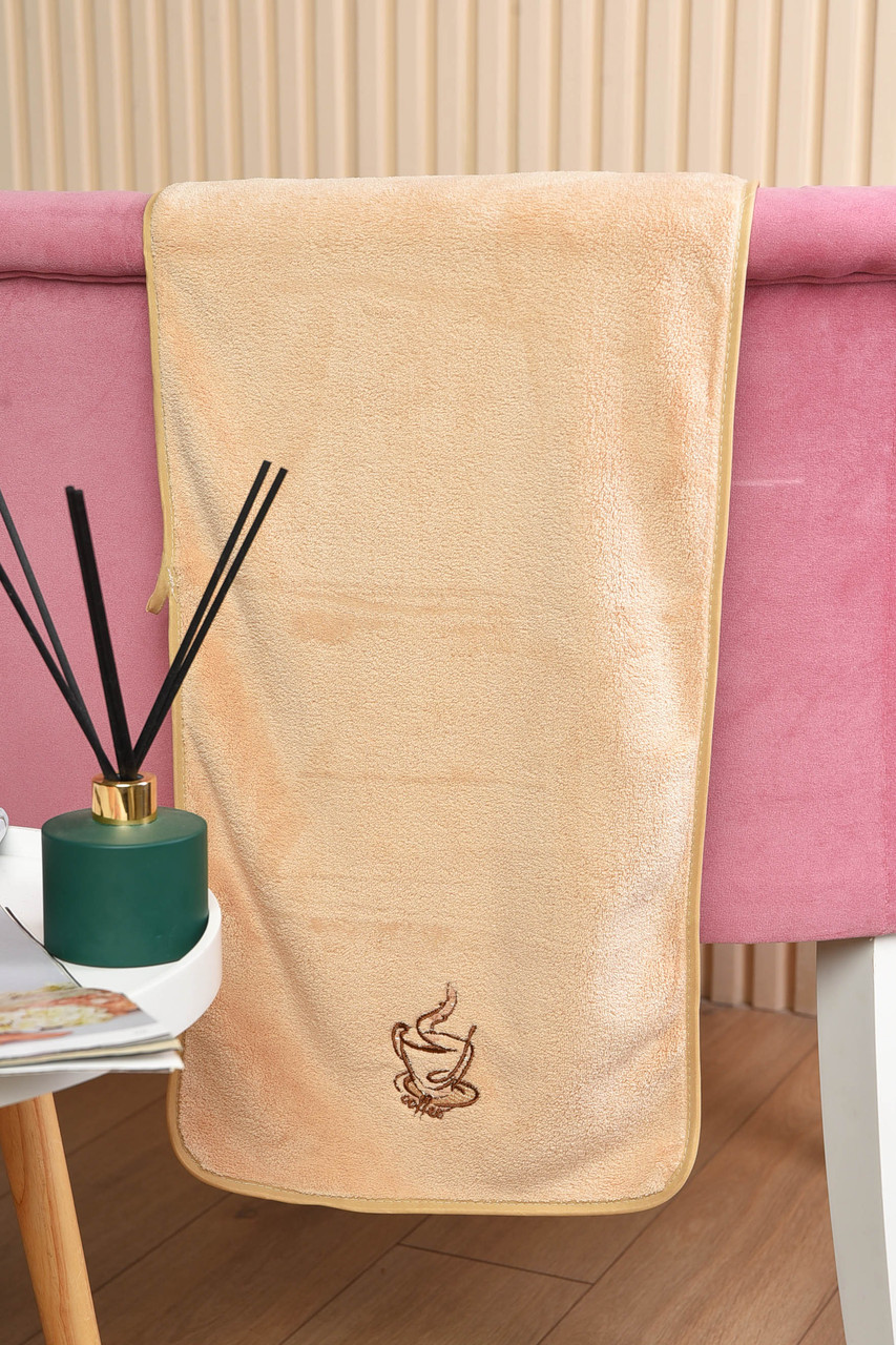 Рушник кухонний мікрофібра бежевого кольору розмір 30*65 см 191850P, фото 1