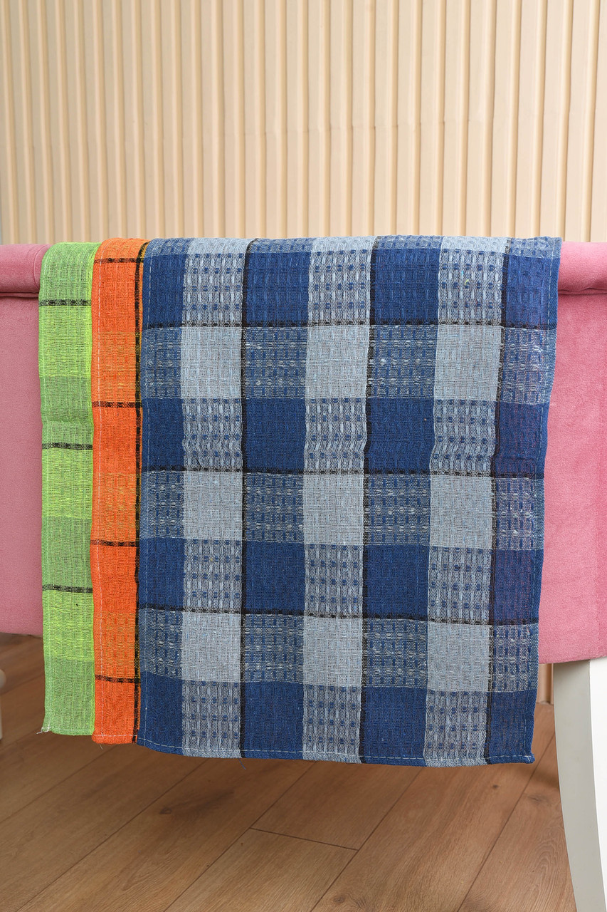 Набір рушників кухонних вафельних 3 штуки розмір 40*65 см 191873P, фото 1