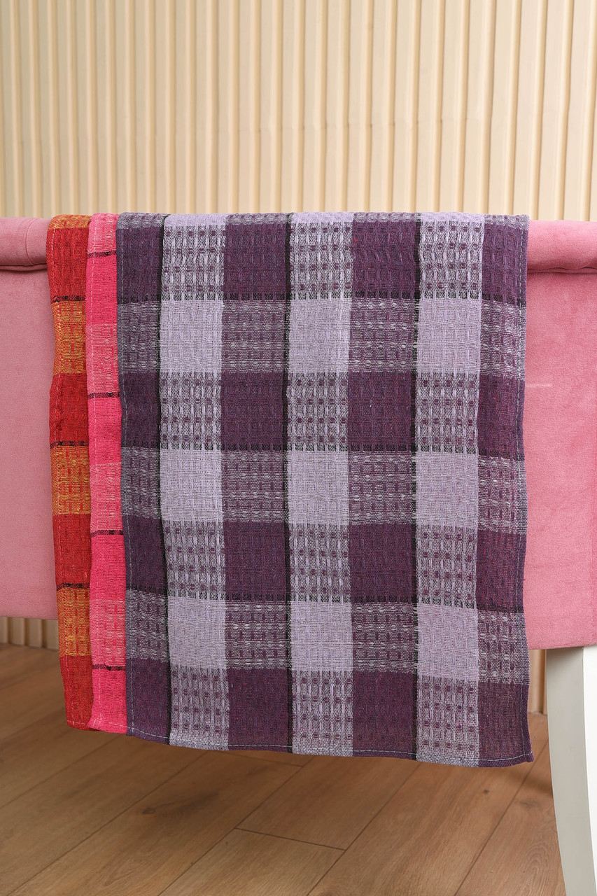 Набір рушників кухонних вафельних 3 штуки розмір 40*65 см 191874P, фото 1