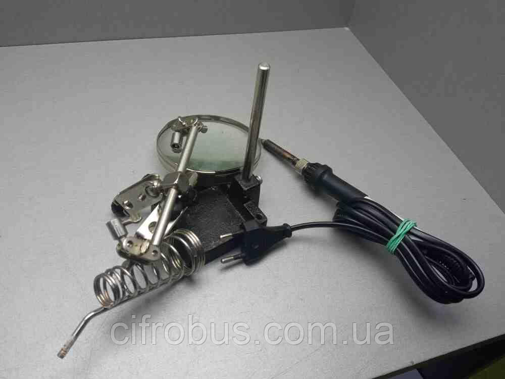 Електричний паяльник паяльна станція Б/У PAY005 Настільна лупа 16129 Третя рука, фото 1