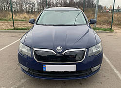 Зимова накладка на решітку (Верхня, 2013-2015) Матова для Skoda Superb рр