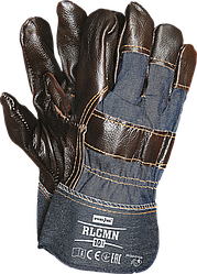 Рукавички посилені яловий шкірою робочі REIS Польща RLCMN NCK