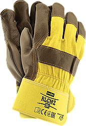 Рукавички робочі посилені свинячою шкірою REIS Польща RLCMŻ YCK