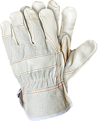 Рукавички посилені яловий шкірою робочі REIS Польща RLJ BEJK