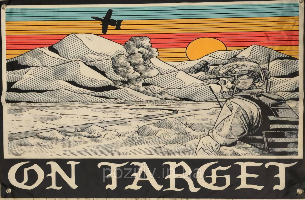 Прапор Time On Target на люверсах, фото 1