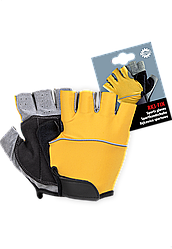 Велоперчатки Польща (рукавички без пальців) RK3-FIN YBS