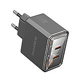 Мережевий Зарядний Пристрій Borofone BAS33A 2USB-C PD/QC45W Колір Бiлий, фото 5