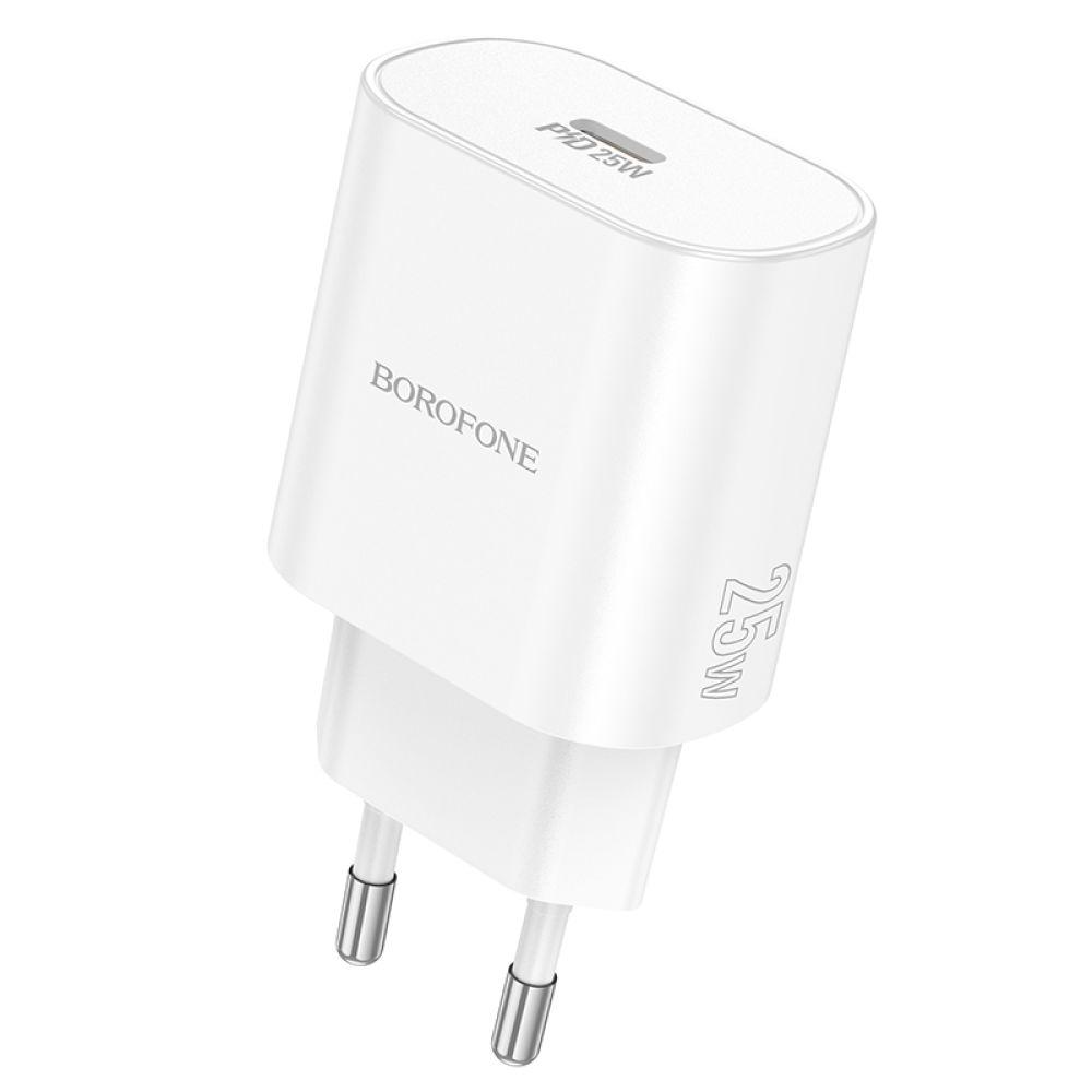 Мережевий Зарядний Пристрій Borofone BA82A 1USB-C PD/QC 25W Колір Бiлий