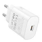 Мережевий Зарядний Пристрій Borofone BA82A 1USB-C PD/QC 25W Колір Бiлий, фото 7