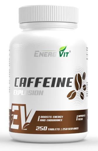 Кофеїн EnergiVit Caffeine 250 таблеток, фото 1