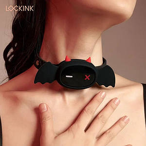 Чокер Бетмен Lockink з електрошоком та додатком у телефоні, чорний