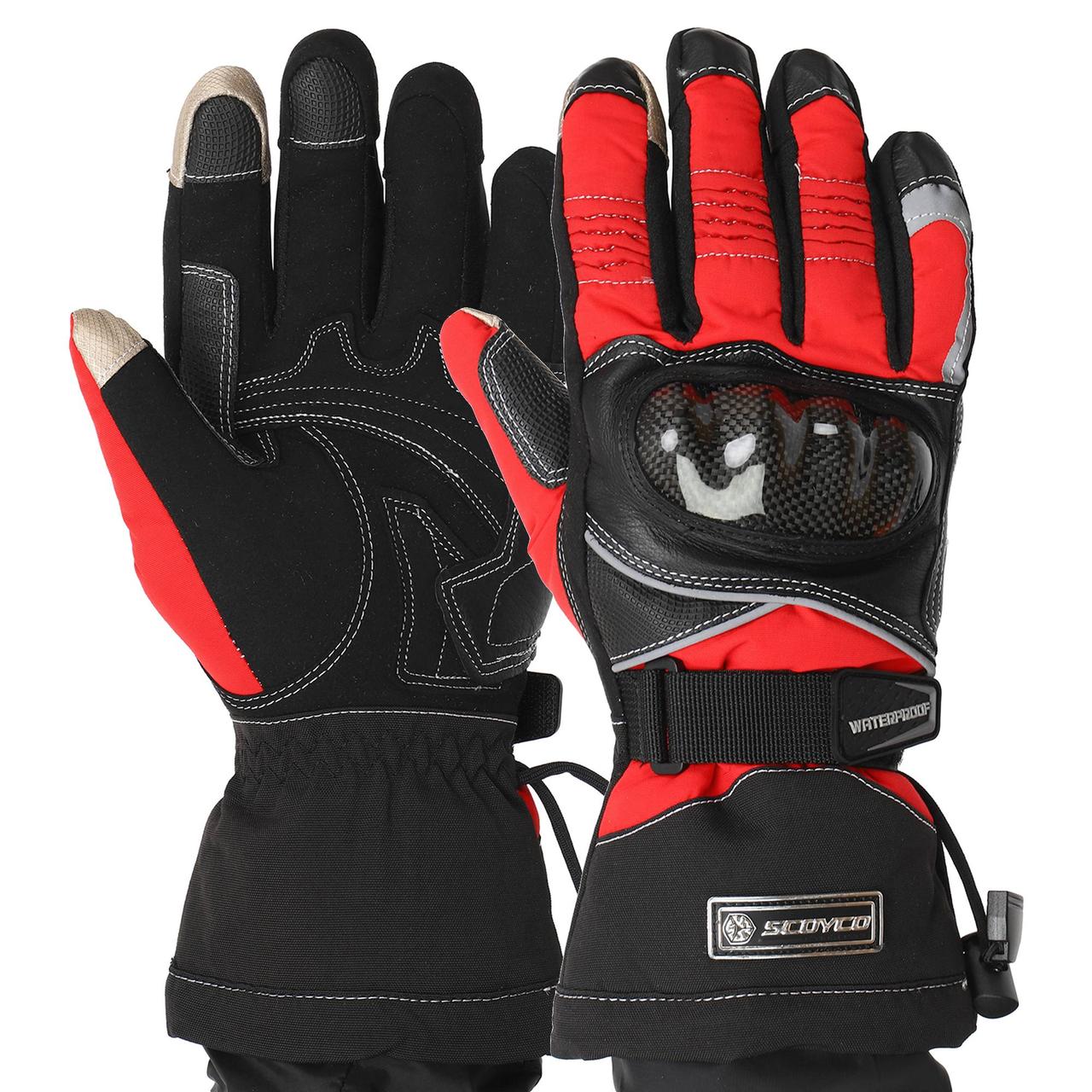 Моторукавички зимові Scoyco MC15B-2 Winter Red L