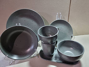 Сервіз столовий Limited Edition SANDY GREY 31 предмет (ТЕХ ТАРА), фото 2