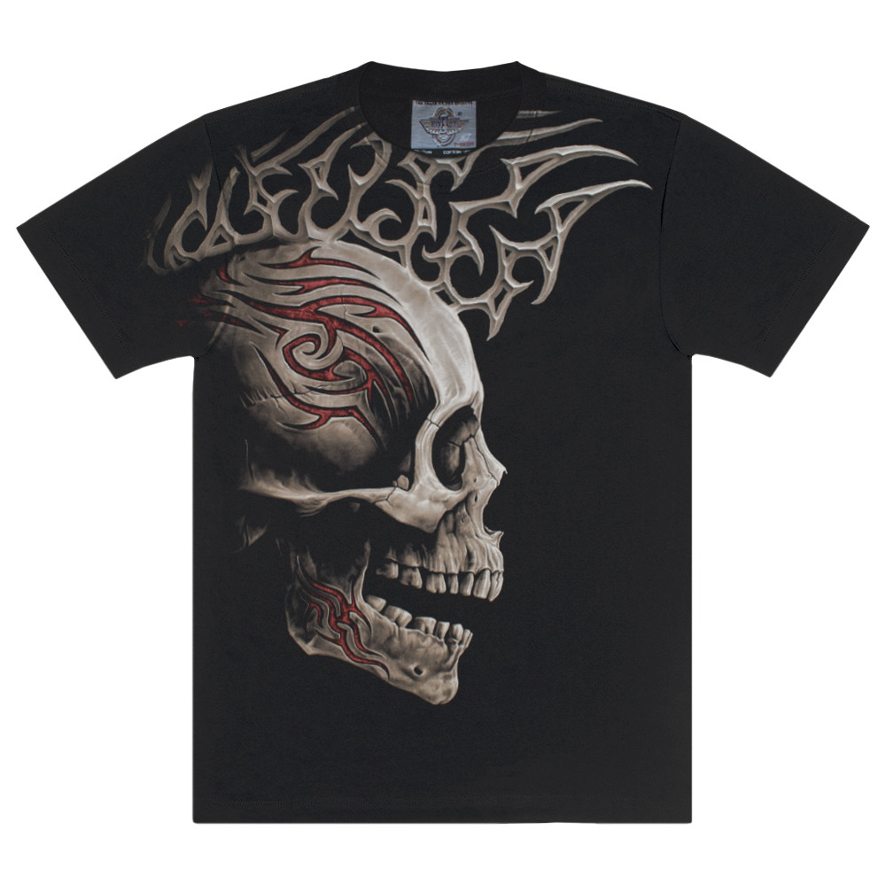 Футболка Череп з червоним візерунком (Rock Eagle, Total t-shirt), Розмір M
