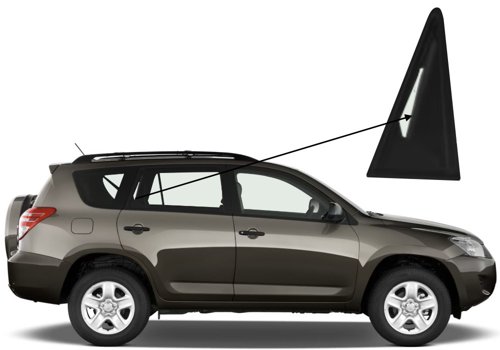 Кватирка задніх дверей права Toyota RAV-4 2006-2013, фото 1