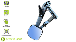 Дзеркало переднє (рампове) р/керування підігрів MERCEDES ACTROS PERFEKT LIGHT 513-MB7501H-B