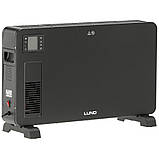 Обігрівач конвекторний від ел. мережі 230 В (3 режими 1/1.3 і 2.3 кВт) з вентилятором LUND 68652, фото 4