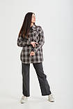Сорочка жіноча в клітинку oversize, фото 3
