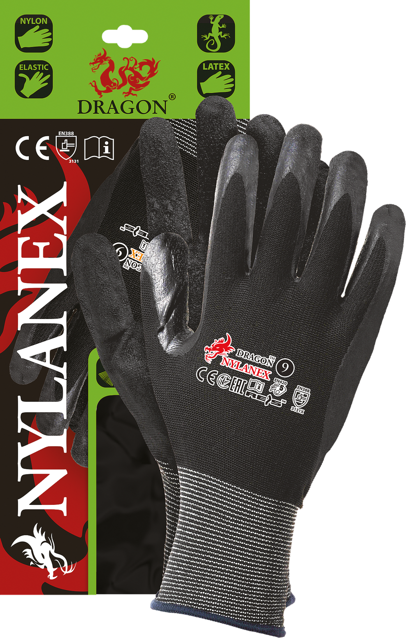 Захисні рукавиці з стягуючого гумкою NYLANEX BB, фото 1