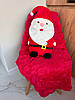 Новорічний плед — подушка, іграшка "Санта Клаус", фото 2