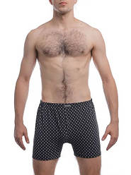 Чоловічі труси шорти облягаючі сімейні бавовна Атлет Atlet МО 000004 чорні (розміри: 58-66)