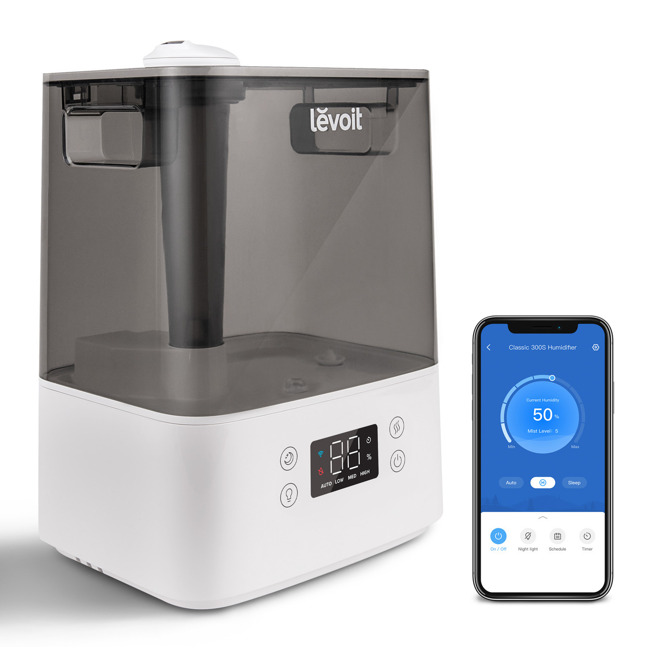 Зволожувач повітря з дистанційним управлінням Levoit CLASSIC 300S Black