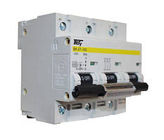 Автоматичний вимикач ВА27-100 3Р 125A 10кА C TechnoSystems