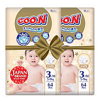 Підгузки GOO.N Premium Soft для дітей (розмір 3(M), 5-9 kg, 128 шт.)
