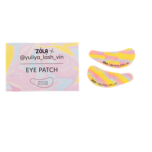 ZOLA x Yuliya Lash Vin Багатофункціональні силіконові патчі Жовто-рожево-блакитні Розводи, фото 1